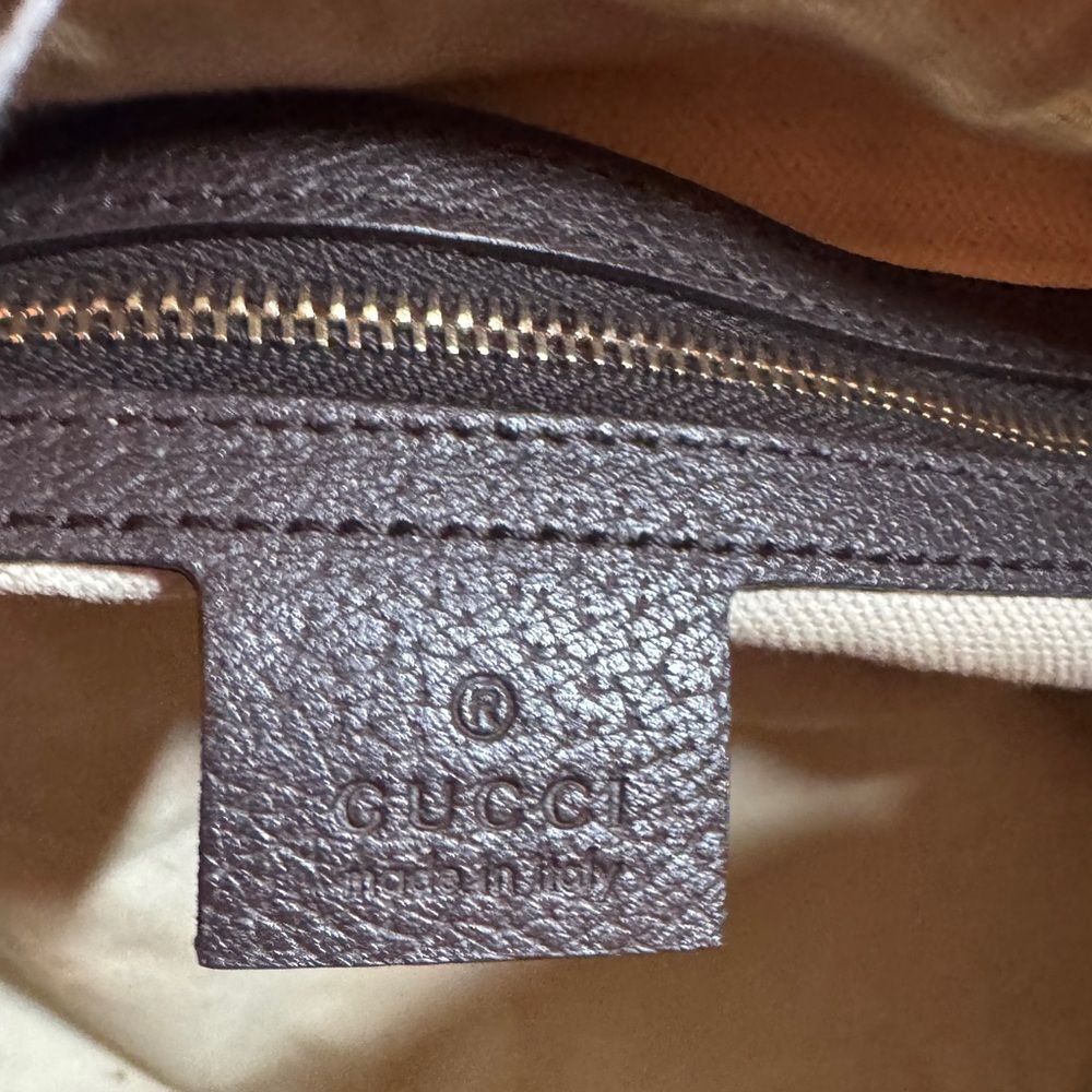 Ltd Edition GUCCI Webby Vintage Bee GG Supreme Canvas 2way Medium Boston Bag - Picture 15 of 16